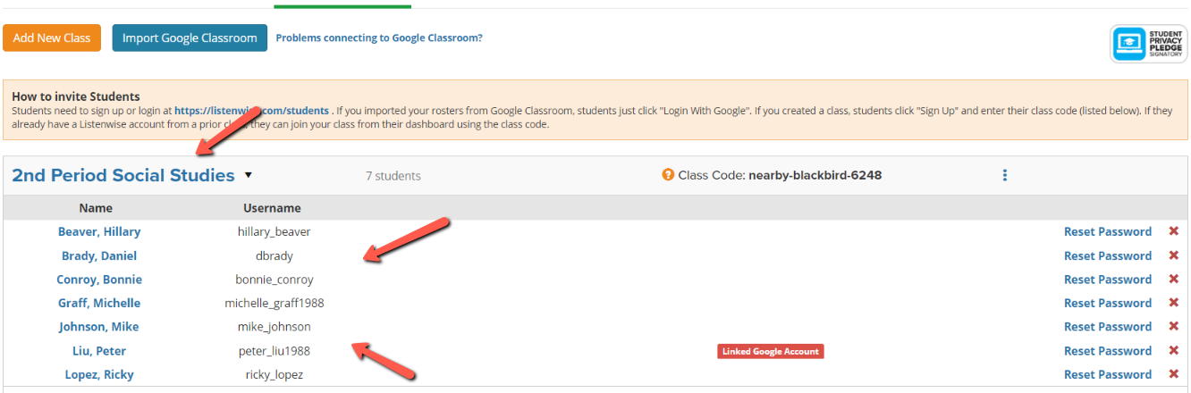 I imported my Google Classroom rosters. How do students get
