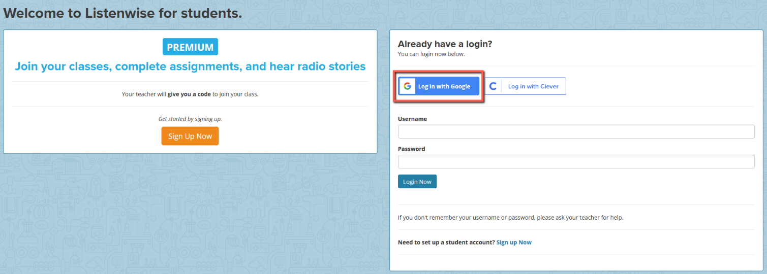 NOW Student Dashboard