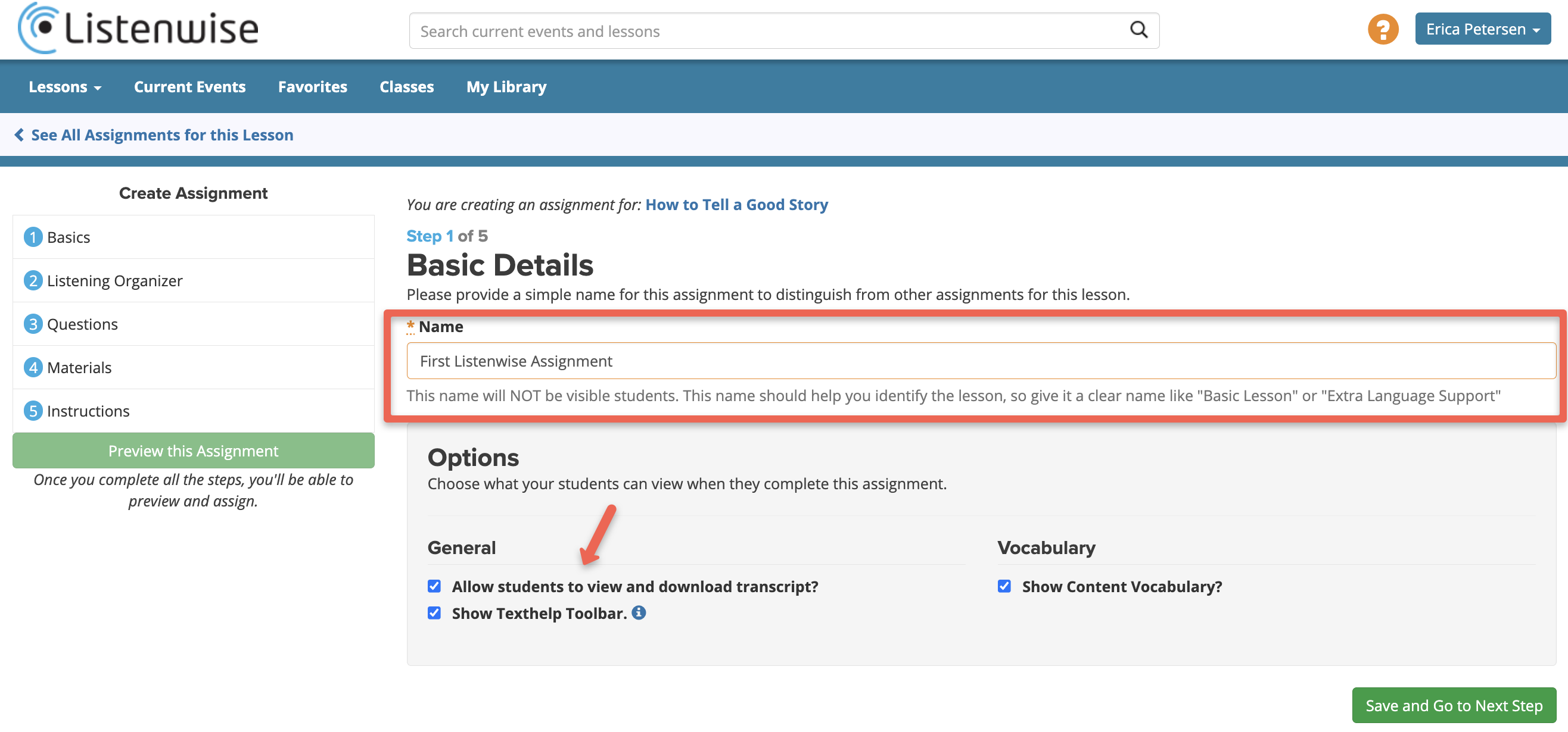 Creating a Listenwise Written Assignment – Listenwise Support Center